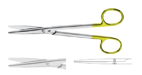 TC МАЙО ДИСЕКЦ. НОЖИЦІ З ПРЯМИМИ ЛЕЗАМИ 170MM